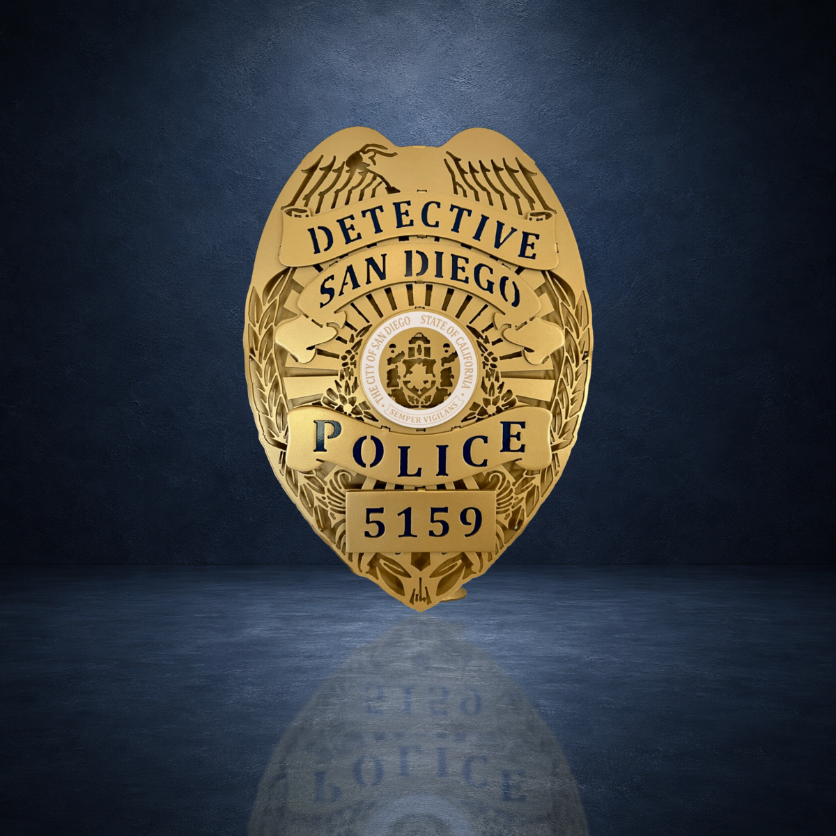 San Diego Police Department powder-coated aluminum sign detail 6