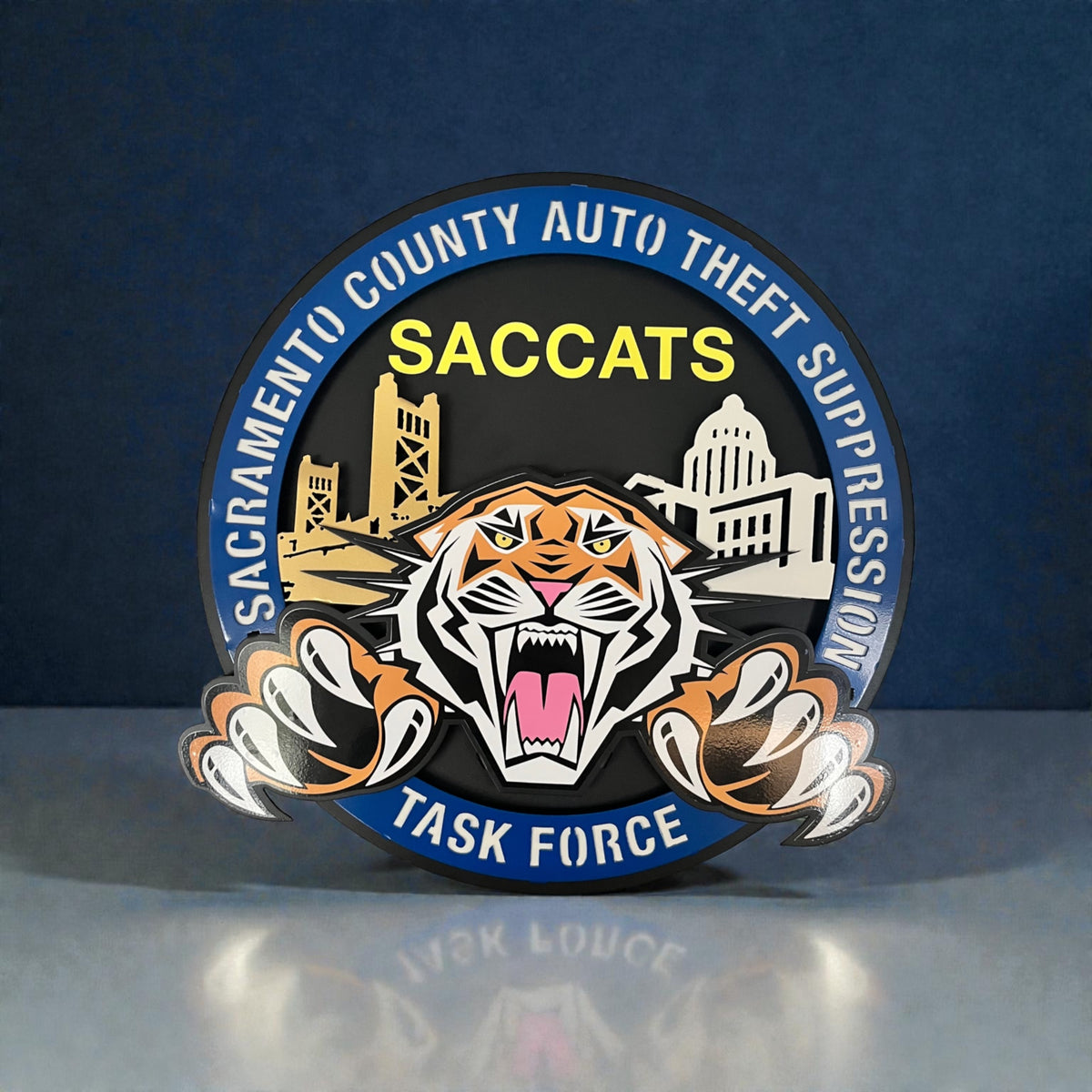 SACCATS powder-coated aluminum sign detail 5
