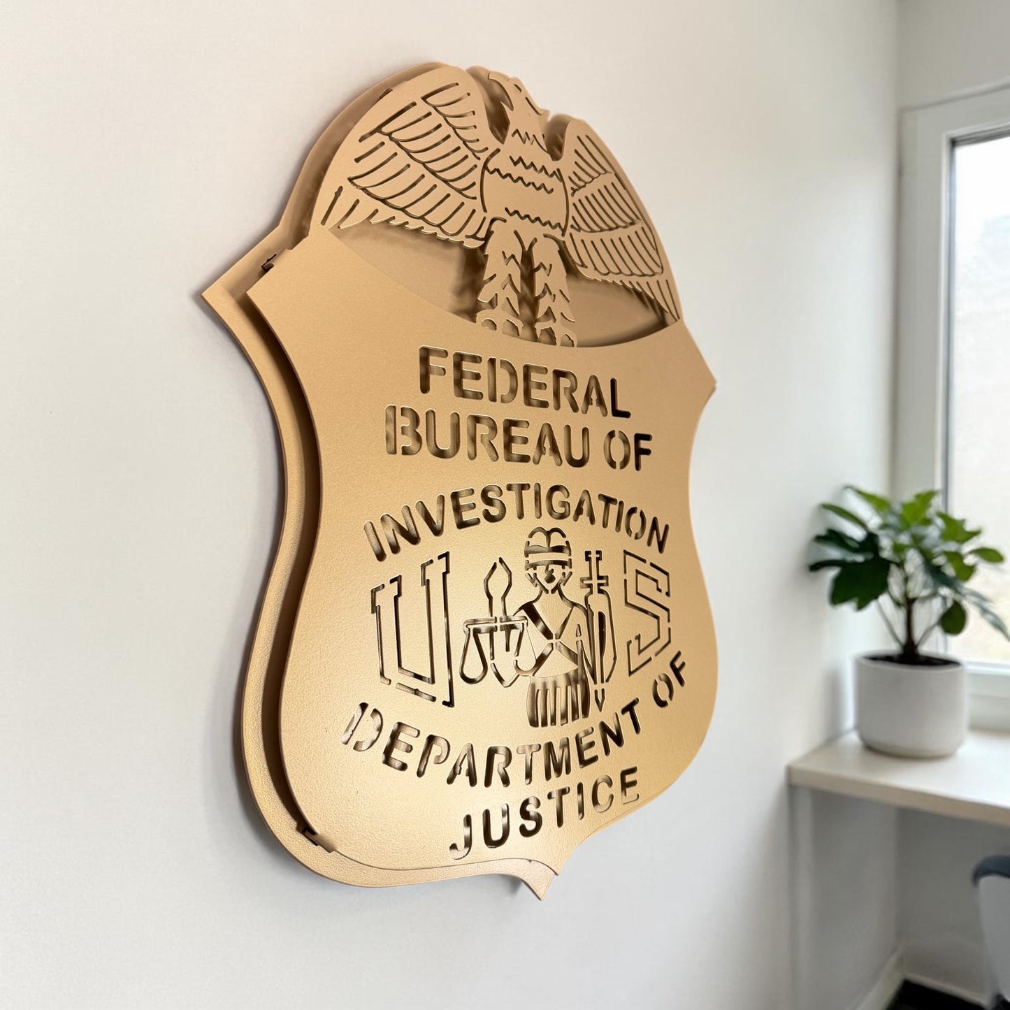 FBI Federal Bureau of Investigation Badge Sign
