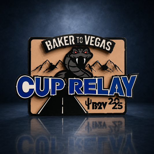 Baker to Vegas Challenge Cup Relay Sign