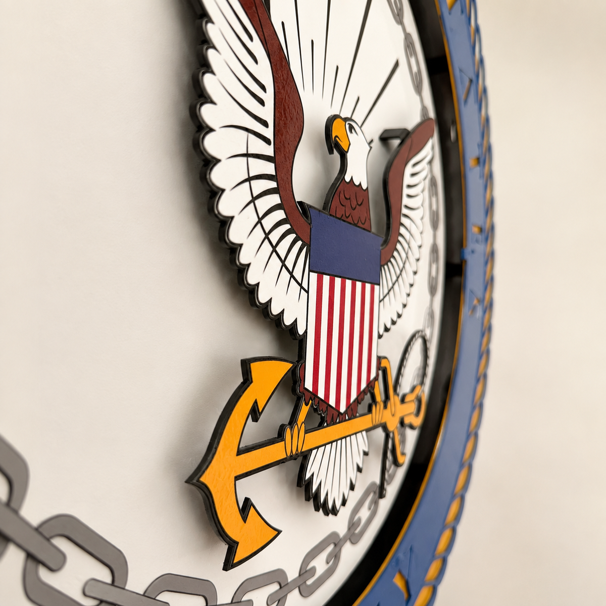 US NAVY Sign powder-coated aluminum sign detail 5