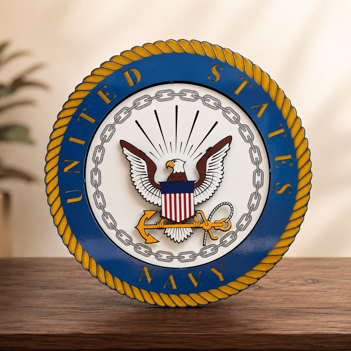 US NAVY Sign powder-coated aluminum sign detail 2