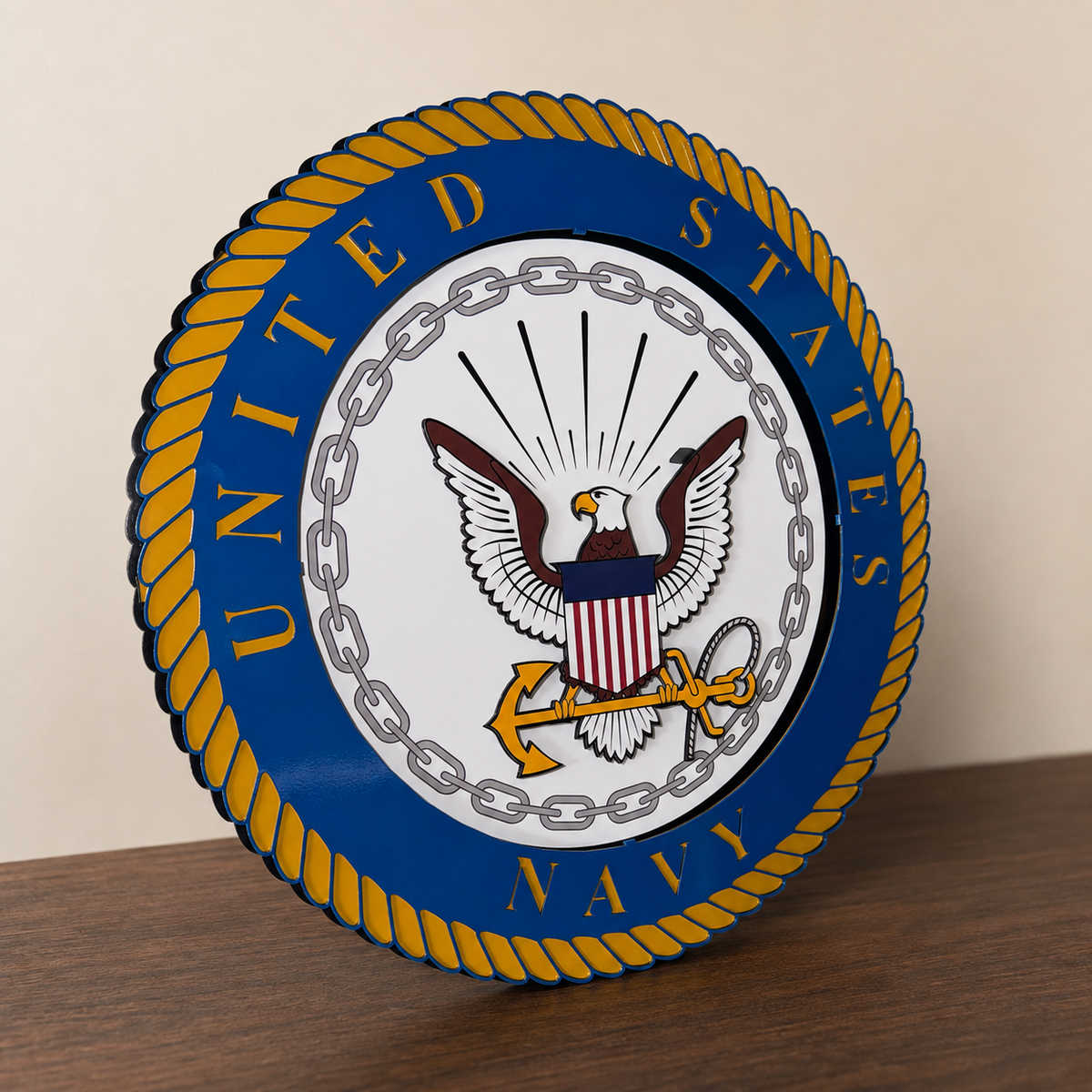 US NAVY Sign powder-coated aluminum sign detail 3