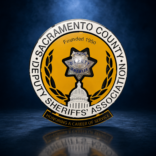 Badge Display Sacramento County Sheriff
