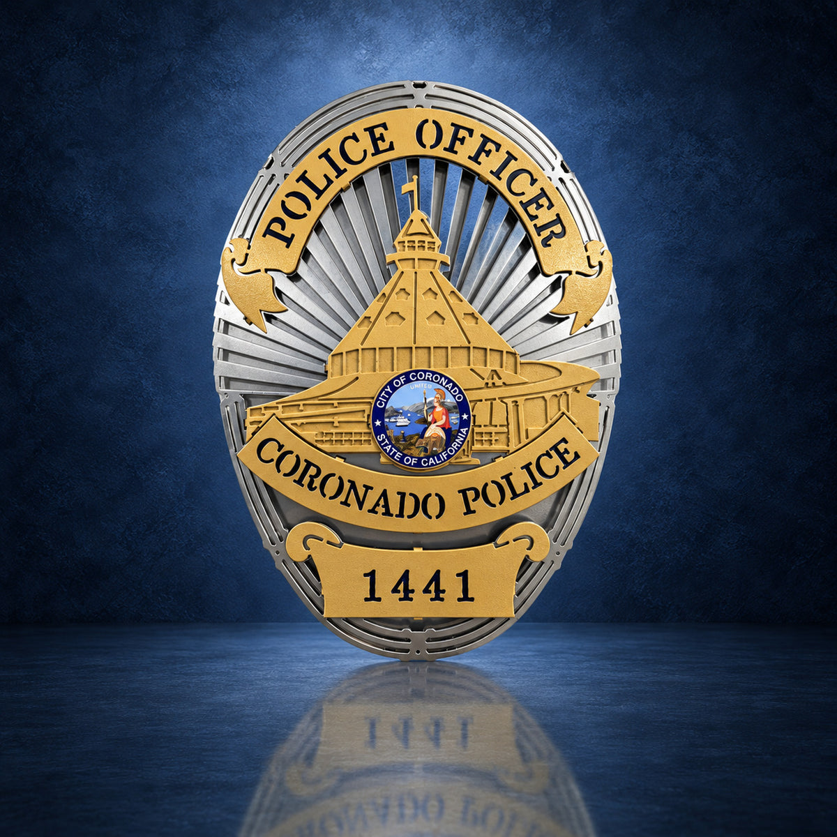 Coronado Police Department handcrafted aluminum sign by IRONiNK