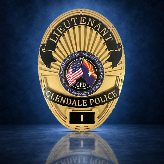 Glendale Police Department (AZ) handcrafted aluminum sign by IRONiNK
