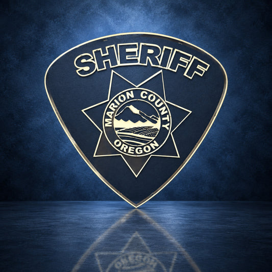 Marion County Sheriff Patch handcrafted aluminum sign by IRONiNK