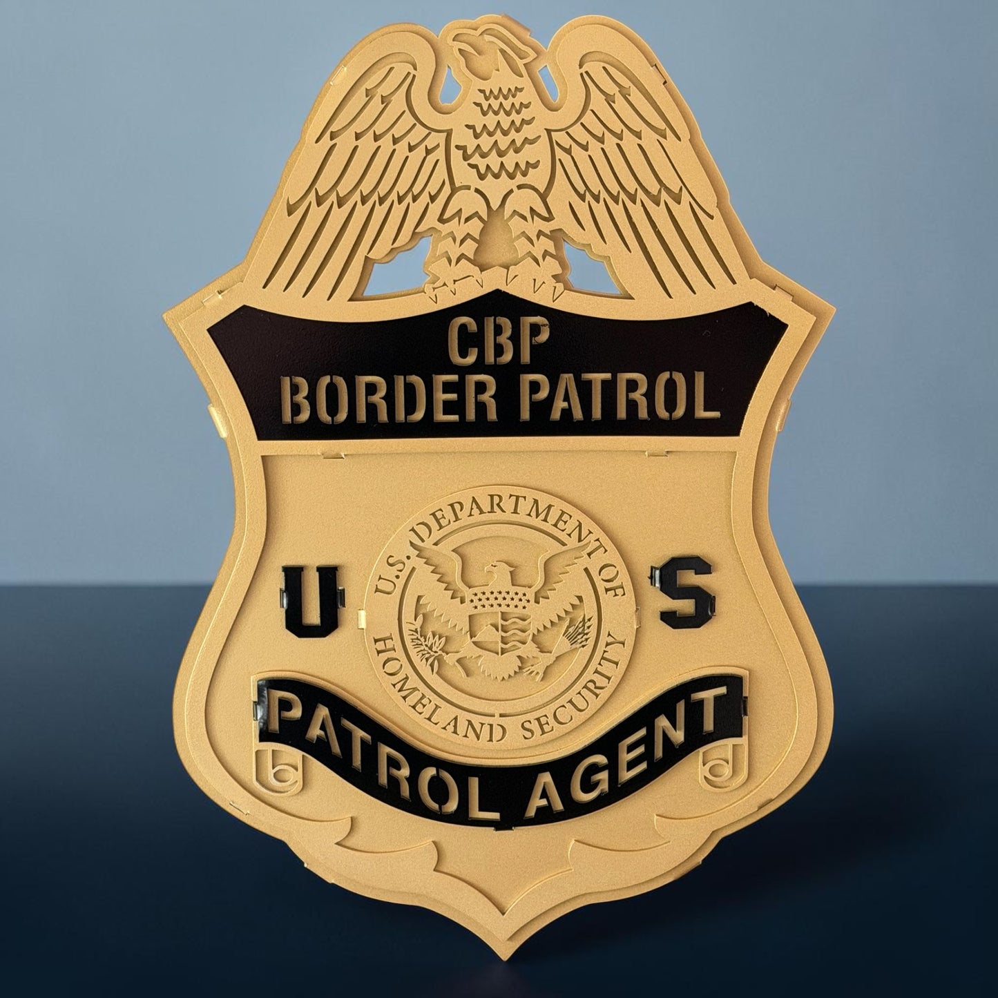 CBP U.S. Border Patrol Custom Metal Badge Sign