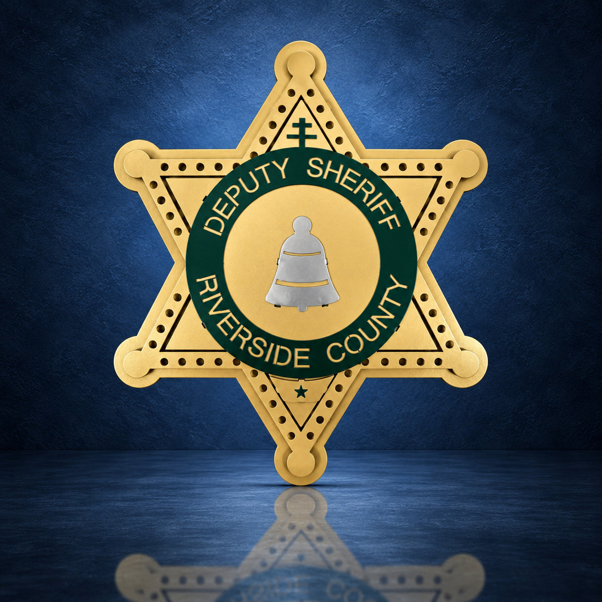 Riverside County Sheriff Star handcrafted aluminum sign by IRONiNK