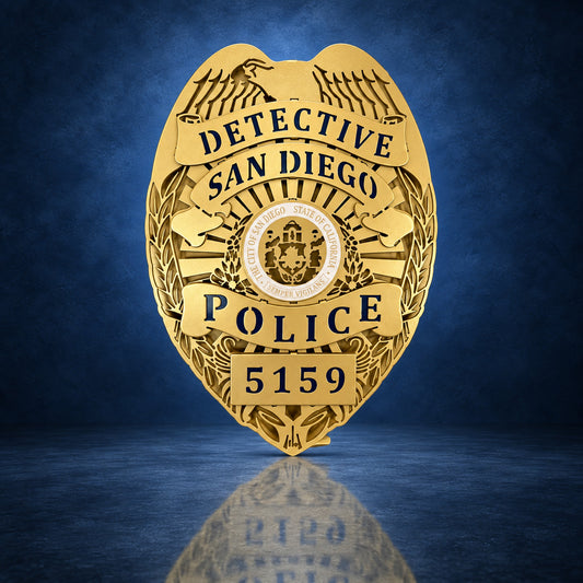San Diego Police Department handcrafted aluminum sign by IRONiNK