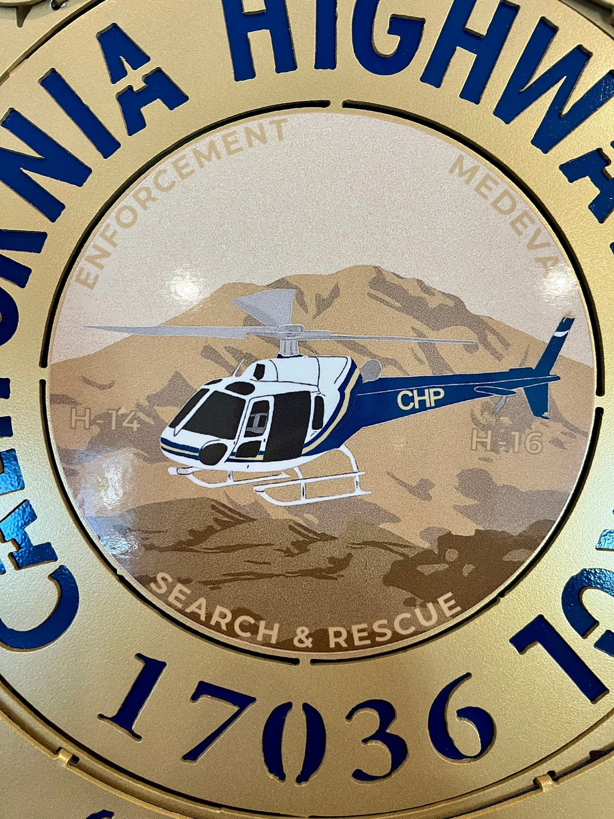 Close-up of helicopter and search and rescue details, California Highway Patrol Star by IRONiNK.