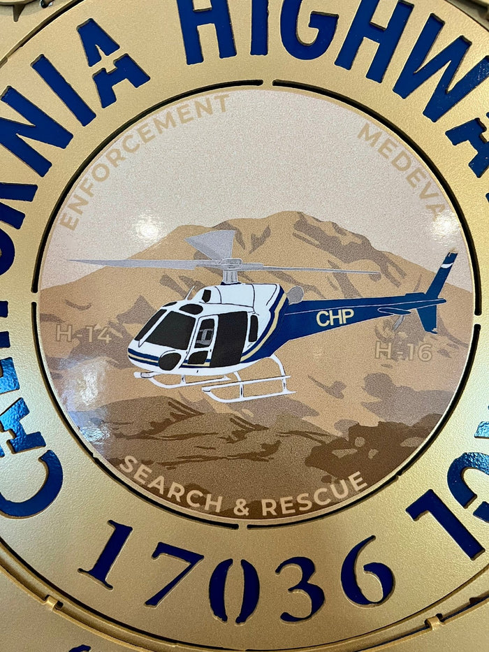 Close-up of helicopter and search and rescue details, California Highway Patrol Star by IRONiNK.