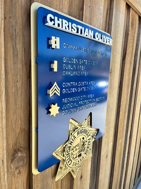 Angled view of career milestones and gold badge, Career Path by IRONiNK.