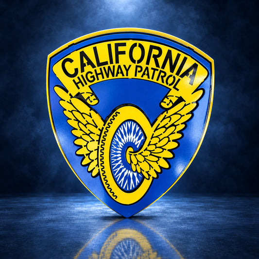 CHP Non-Uniform Sign handcrafted aluminum sign by IRONiNK