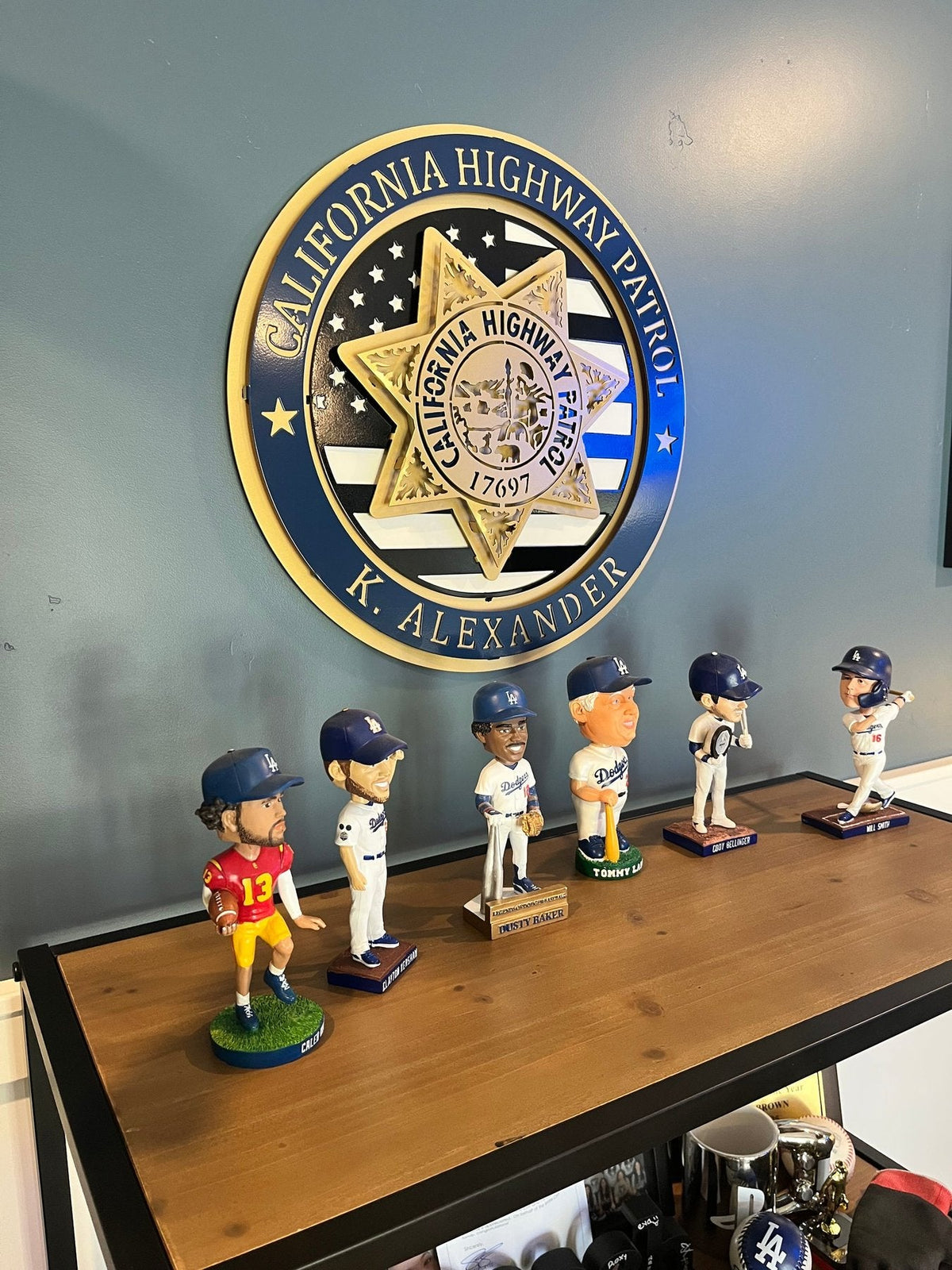 Tribute Sign: CHP tribute installed on an interior wall.