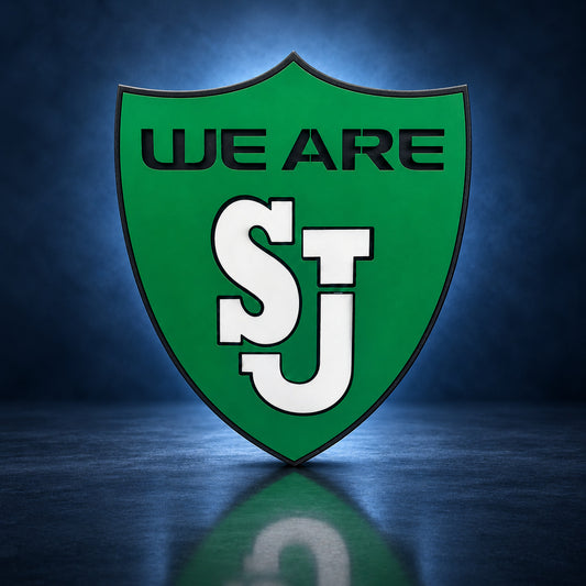 WE ARE SJ handcrafted aluminum sign by IRONiNK